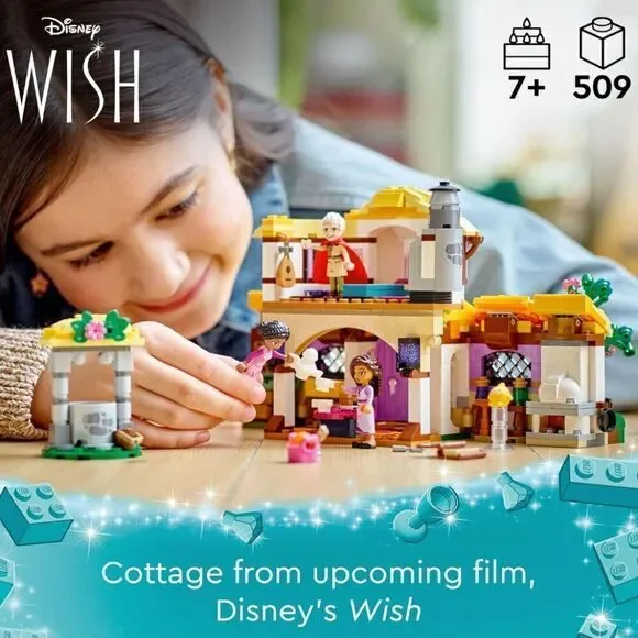 LEGO Disney Wish: Asha’s Cottage 43231 Building Toy Set, A Cottage for Role-Play - Picture 2 of 6